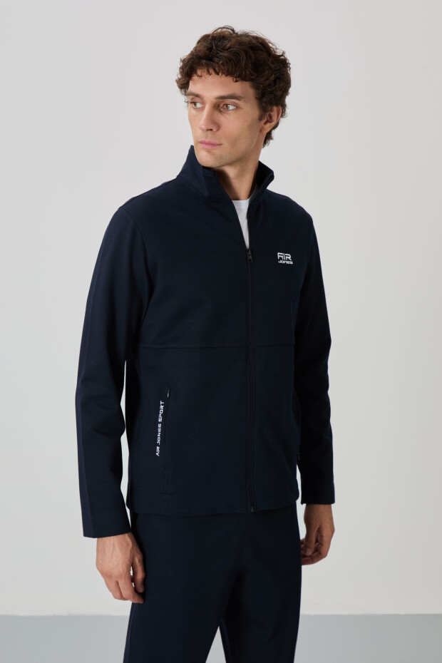 Carlos Lacivert Standart Kalıp Erkek Eşofman Takım - 85209 - 2