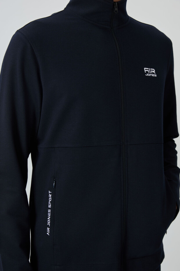 Carlos Lacivert Standart Kalıp Erkek Eşofman Takım - 85209 - 6