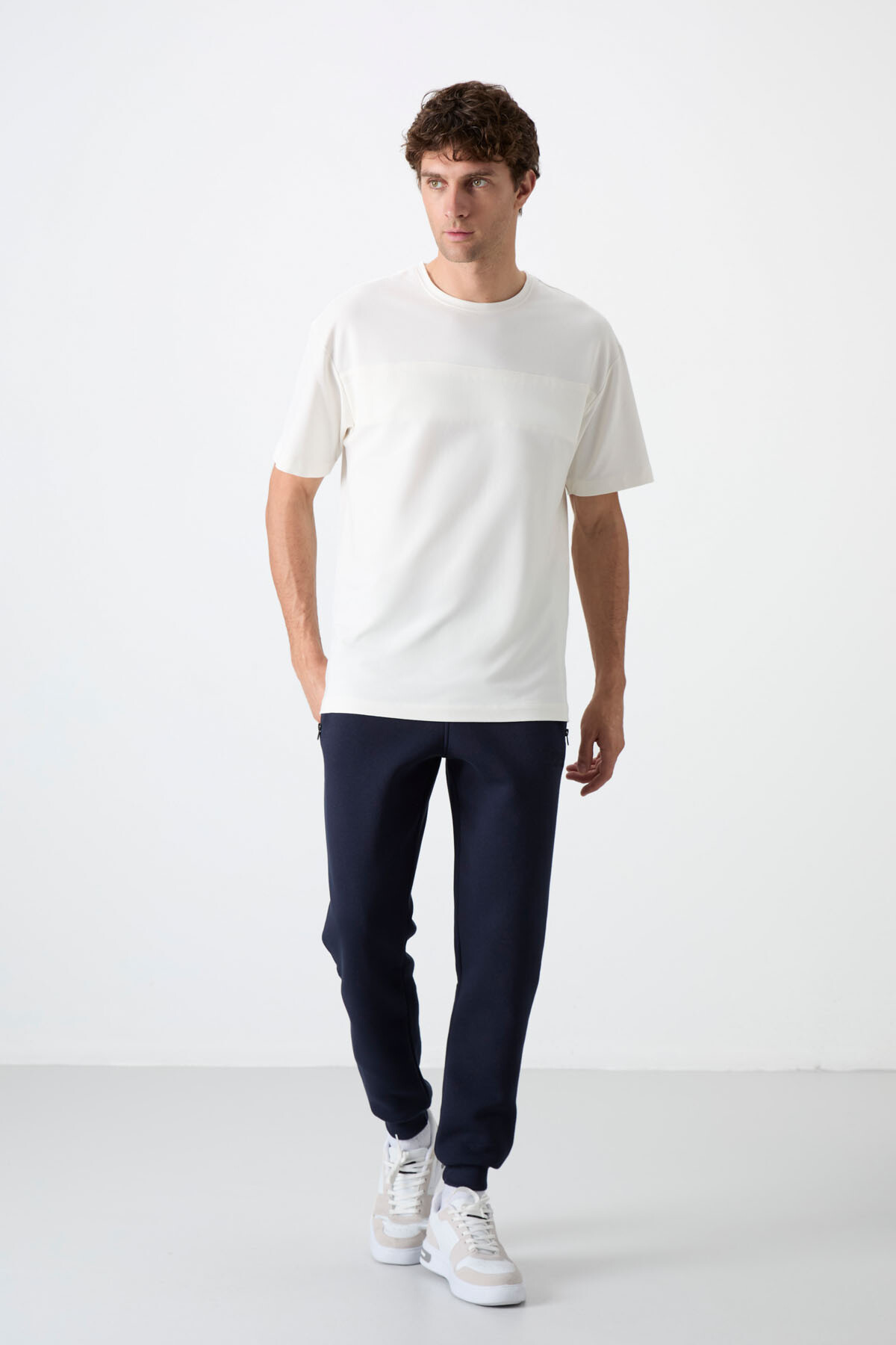 Cesar Lacivert Cepli Şardonlu Erkek Eşofman Alt - 84929 - Air Jones