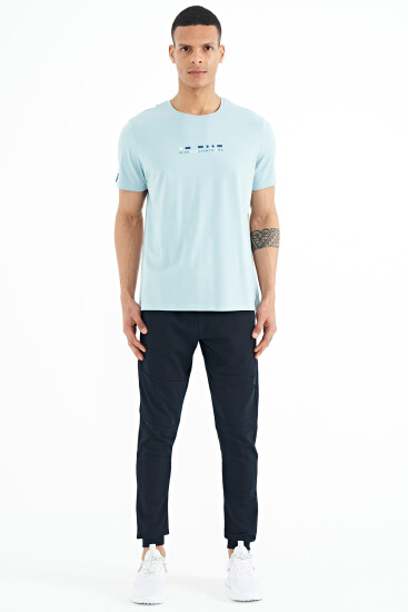 Lacivert Gizli Diz Cep Detaylı Standart Kalıp Erkek Joger Eşofman Alt - 84958 - TOMMYLIFE (1)