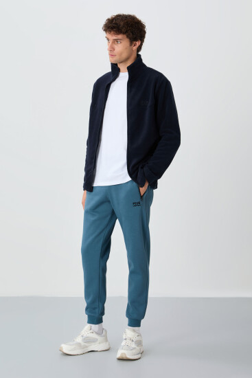 Hardy Lacivert Standart Kalıp Polar Erkek Sweatshirt - 88299 - Air Jones (1)