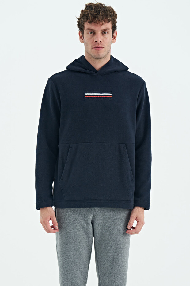 Hern Lacivert Erkek Polar Sweatshirt - 88301 - 1