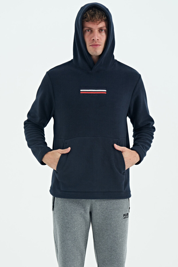 Hern Lacivert Erkek Polar Sweatshirt - 88301 - 5