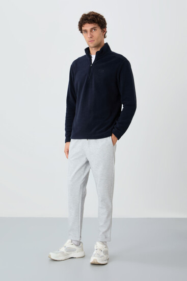 River Lacivert Dik Yaka Erkek Polar Sweatshirt - 88310 - Air Jones (1)
