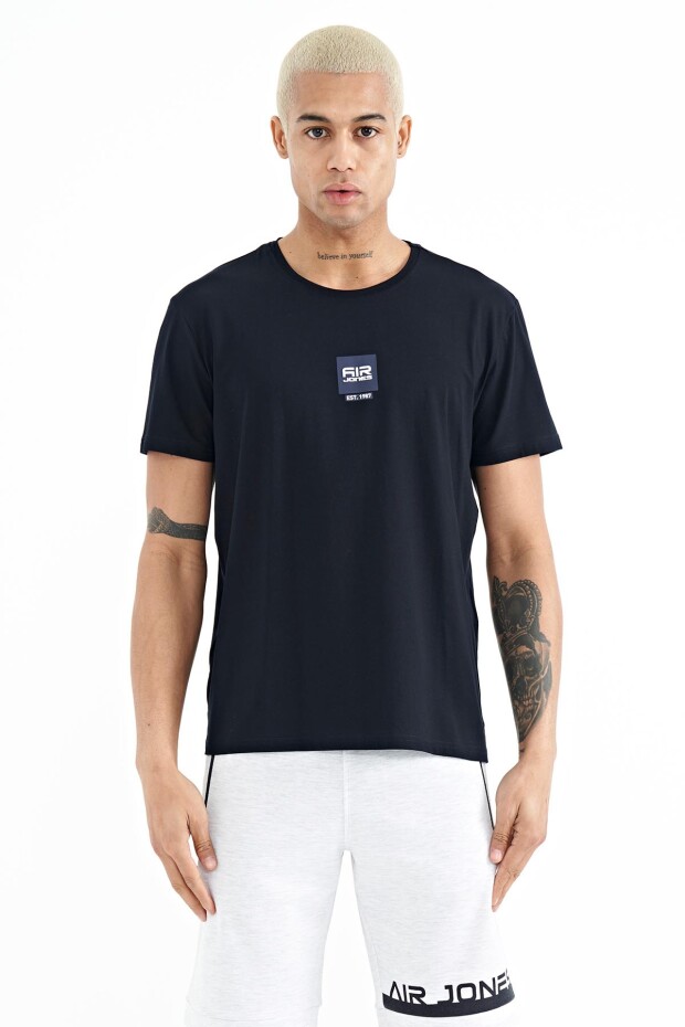 Bert Lacivert Standart Kalıp Erkek T-Shirt - 88210