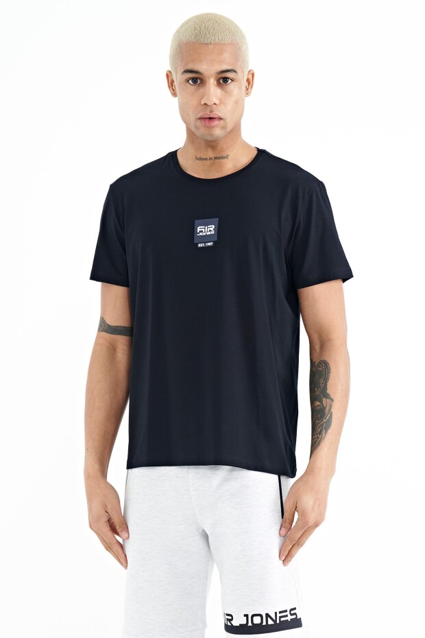 Bert Lacivert Standart Kalıp Erkek T-Shirt - 88210