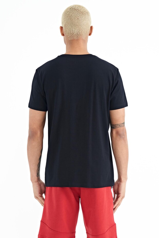 Tylor Lacivert Yazılı Erkek T-Shirt - 88227