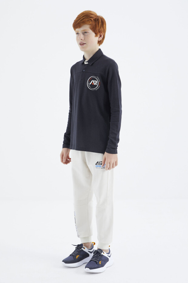 Lacivert Polo Yaka Erkek Çocuk T-Shirt - 11172 - 5