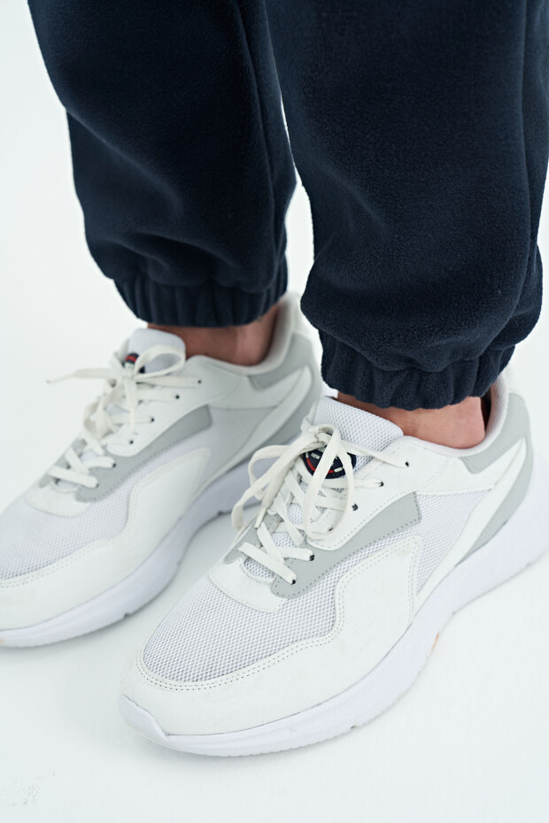 Hektor Lacivert Kapüşonlu Polar Erkek Eşofman Takım - 85227 - 6