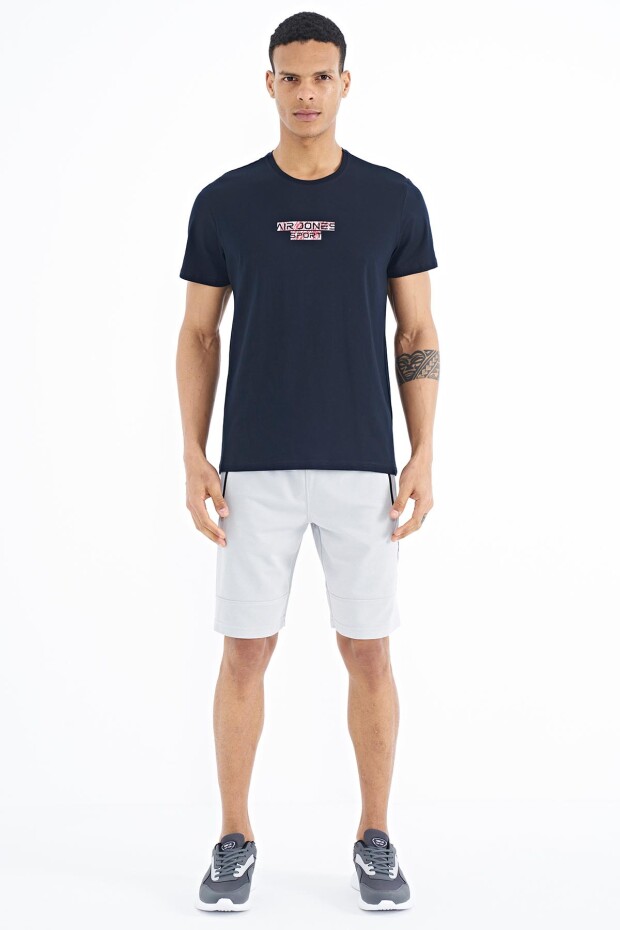 Harley Lacivert Standart Kalıp Erkek T-Shirt - 88203