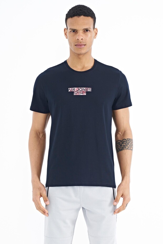 Harley Lacivert Standart Kalıp Erkek T-Shirt - 88203
