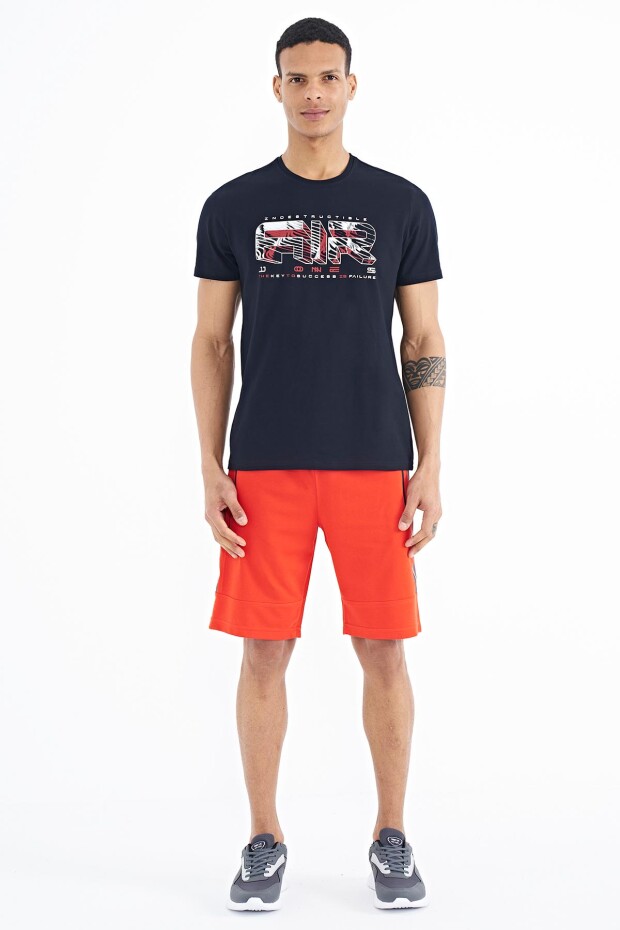 Oscar Lacivert Standart Kalıp Erkek T-Shirt - 88226