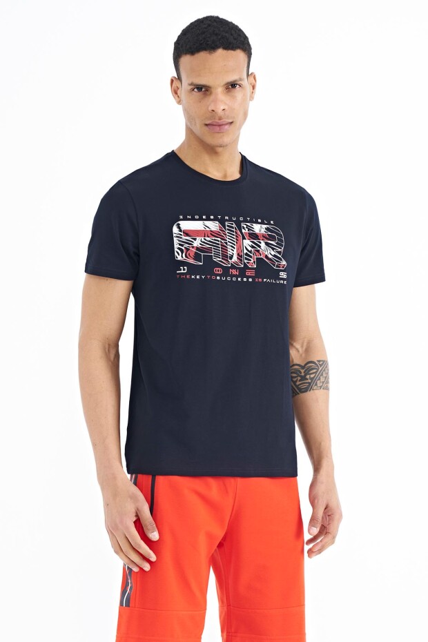Oscar Lacivert Standart Kalıp Erkek T-Shirt - 88226