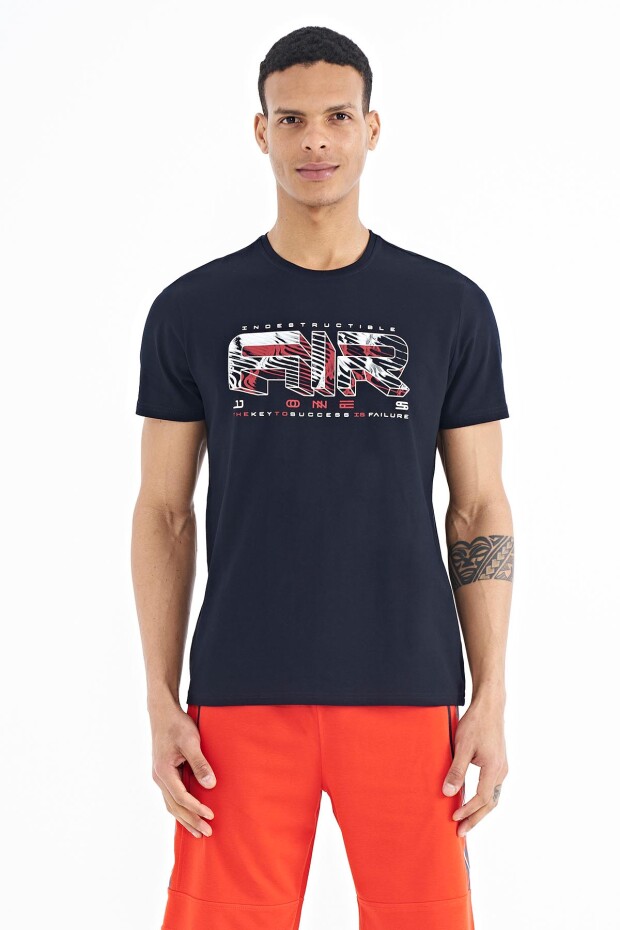 Oscar Lacivert Standart Kalıp Erkek T-Shirt - 88226