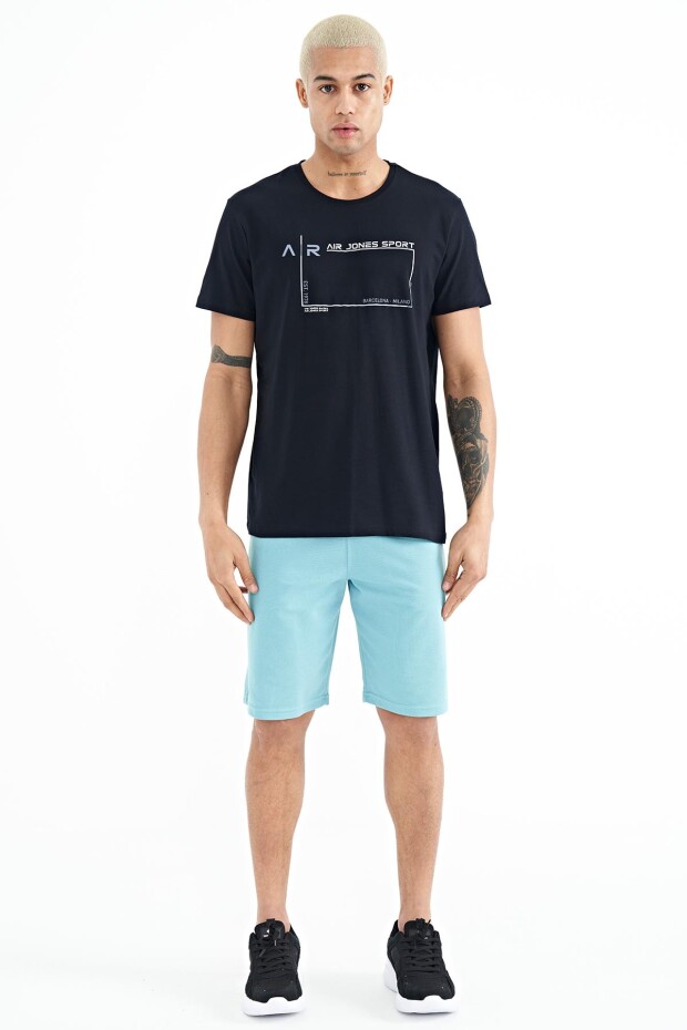 Otis Lacivert Standart Kalıp Erkek T-Shirt - 88228