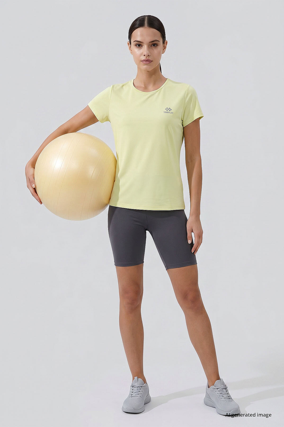 Limon Basic Kısa Kol Standart Kalıp O Yaka Kadın T-Shirt - 97144 - TOMMYLIFE (1)