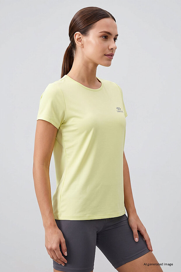 Limon Basic Kısa Kol Standart Kalıp O Yaka Kadın T-Shirt - 97144 - 4