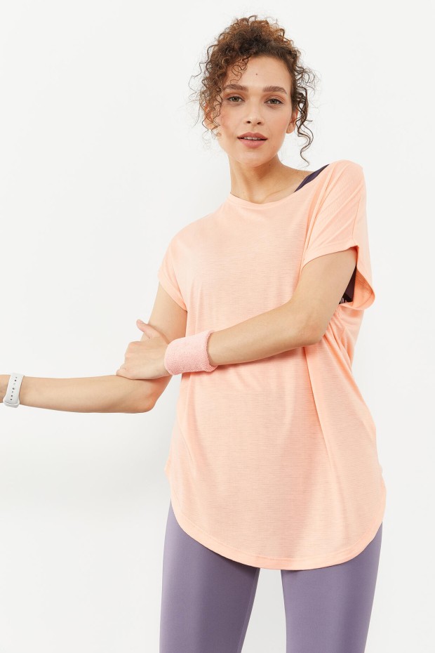 Mercan Basic Kısa Kol Rahat Form O Yaka Kadın T-Shirt - 97151