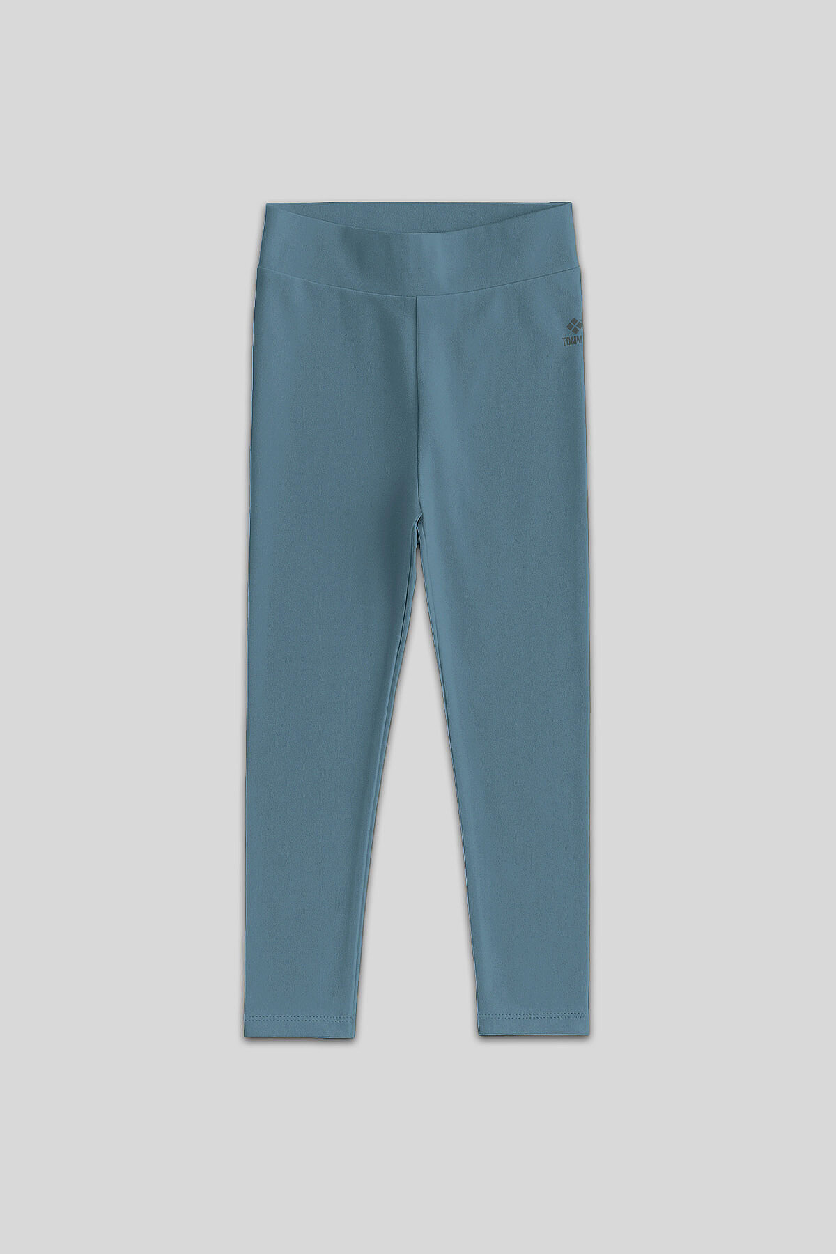 Mint Yeşili Yüksek Bel Dar Paça Kız Çocuk Tayt - 75047 - TOMMYLIFE (1)