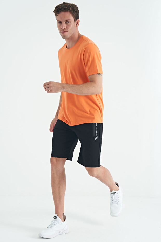 Oranj Erkek Basic Kısa Kol Standart Kalıp O Yaka T-shirt - 87911