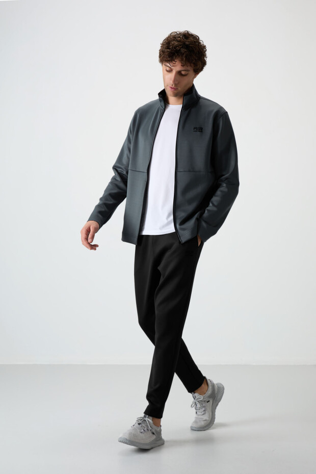 Bran Orman Yeşil - Siyah Scuba Kumaş Erkek Eşofman Takım - 85199 - 7