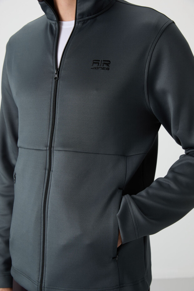 Bran Orman Yeşil - Siyah Scuba Kumaş Erkek Eşofman Takım - 85199 - 5