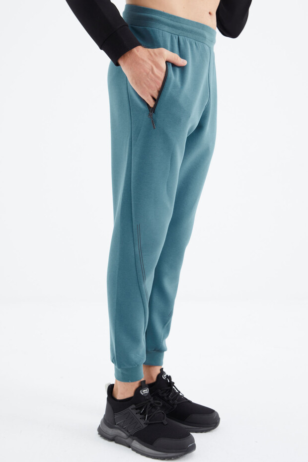 Orman Yeşili Bağcıklı Erkek Eşofman Alt - 82110 - 5