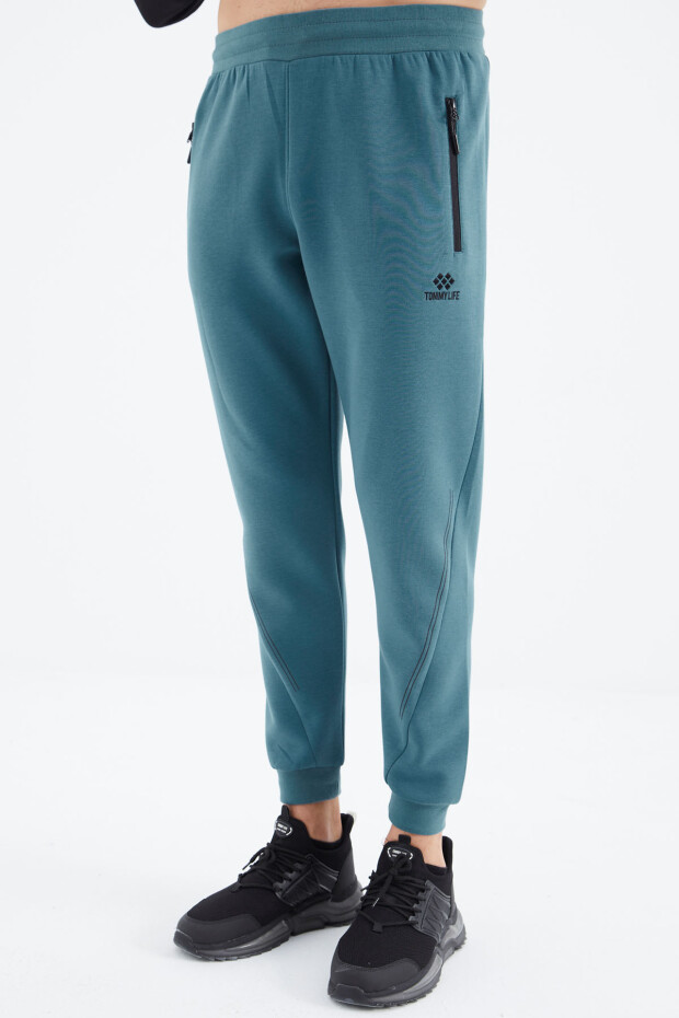 Orman Yeşili Bağcıklı Erkek Eşofman Alt - 82110 - 8