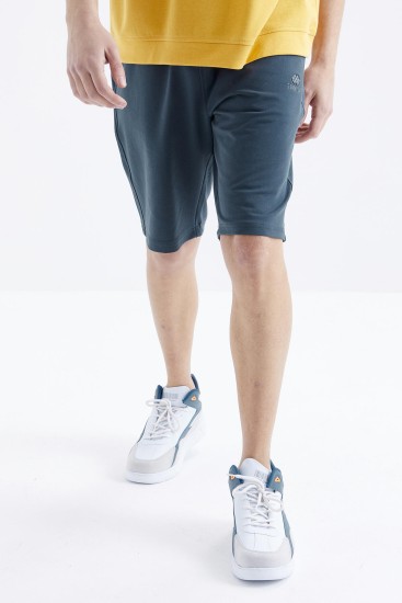 Orman Yeşili Bağcıklı Standart Kalıp Basic Erkek Şort - 81212 - TOMMYLIFE (1)