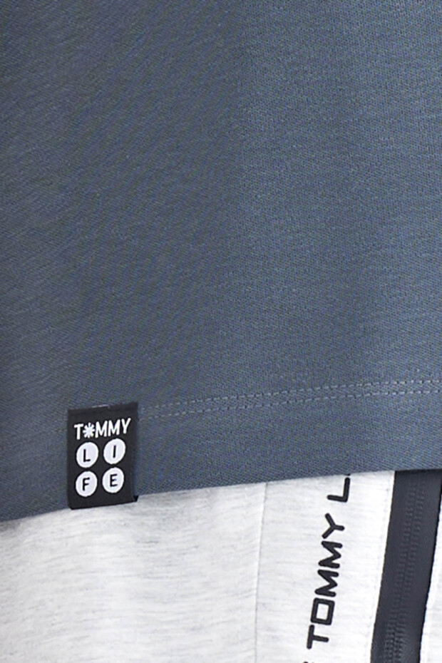 Orman Yeşili Yazı Nakışlı Oversize O Yaka Erkek T-Shirt - 88178