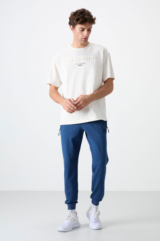 Parlament Fermuar Cepli Standart Kalıp Jogger Erkek Eşofman Alt - 84587 - 2