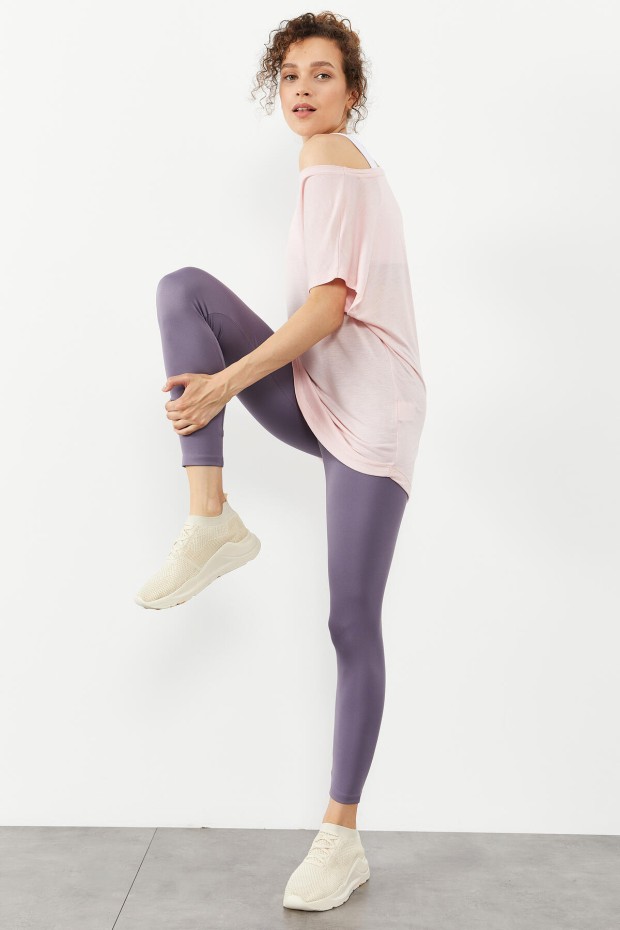 Pembe Basic Kısa Kol Rahat Form O Yaka Kadın T-Shirt - 97151