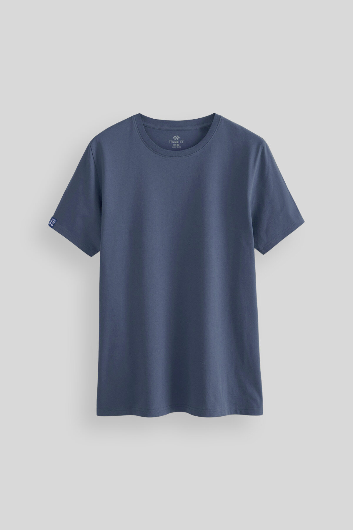 Petrol Erkek Basic Kısa Kol Standart Kalıp O Yaka T-shirt - 87911 - TOMMYLIFE