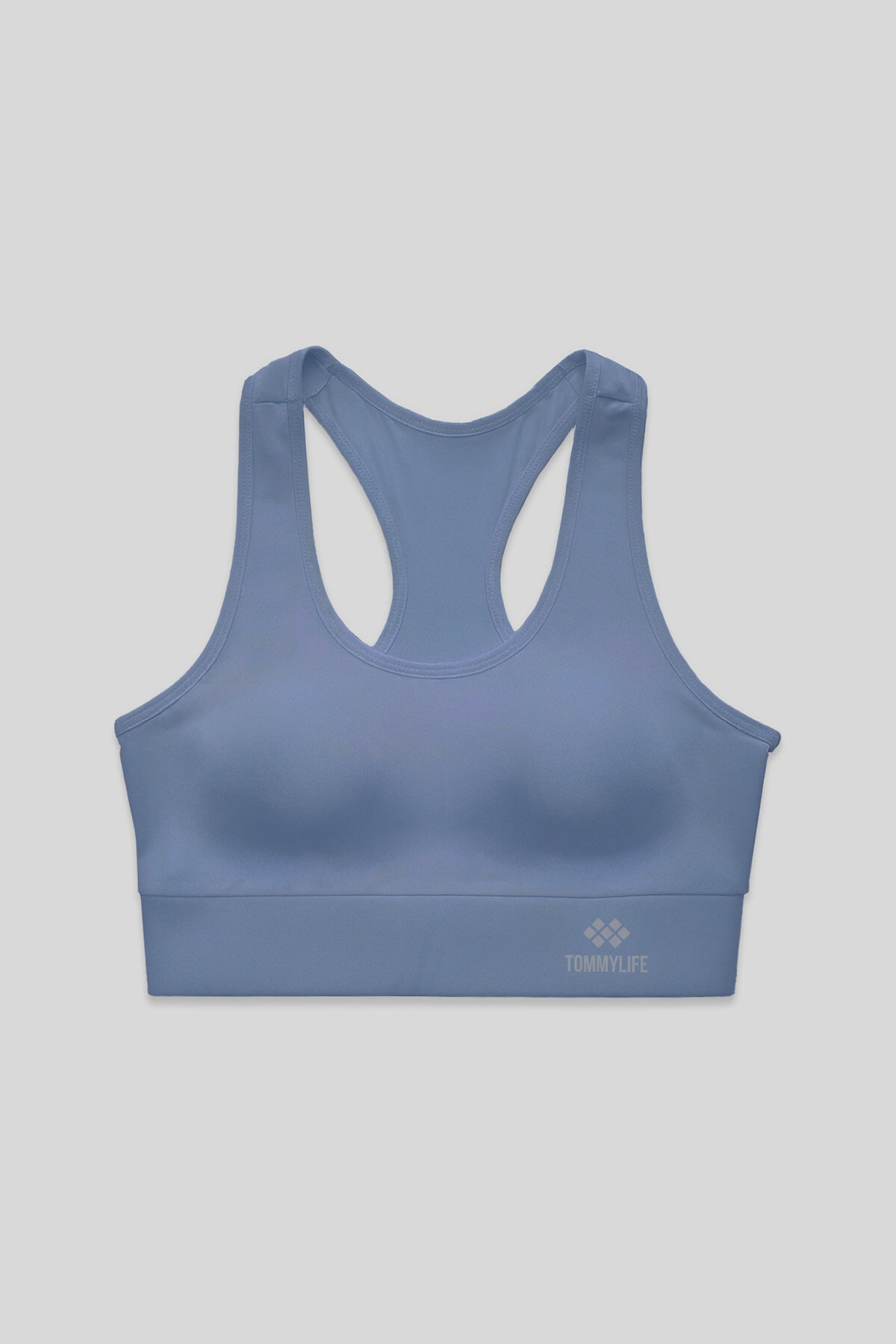 Petrol Sırt Detaylı Dar Kalıp U Yaka Kadın Spor Büstiyer - 97120 - TOMMYLIFE
