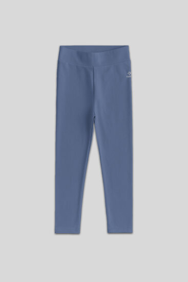 Petrol Yüksek Bel Dar Paça Kız Çocuk Tayt - 75047 