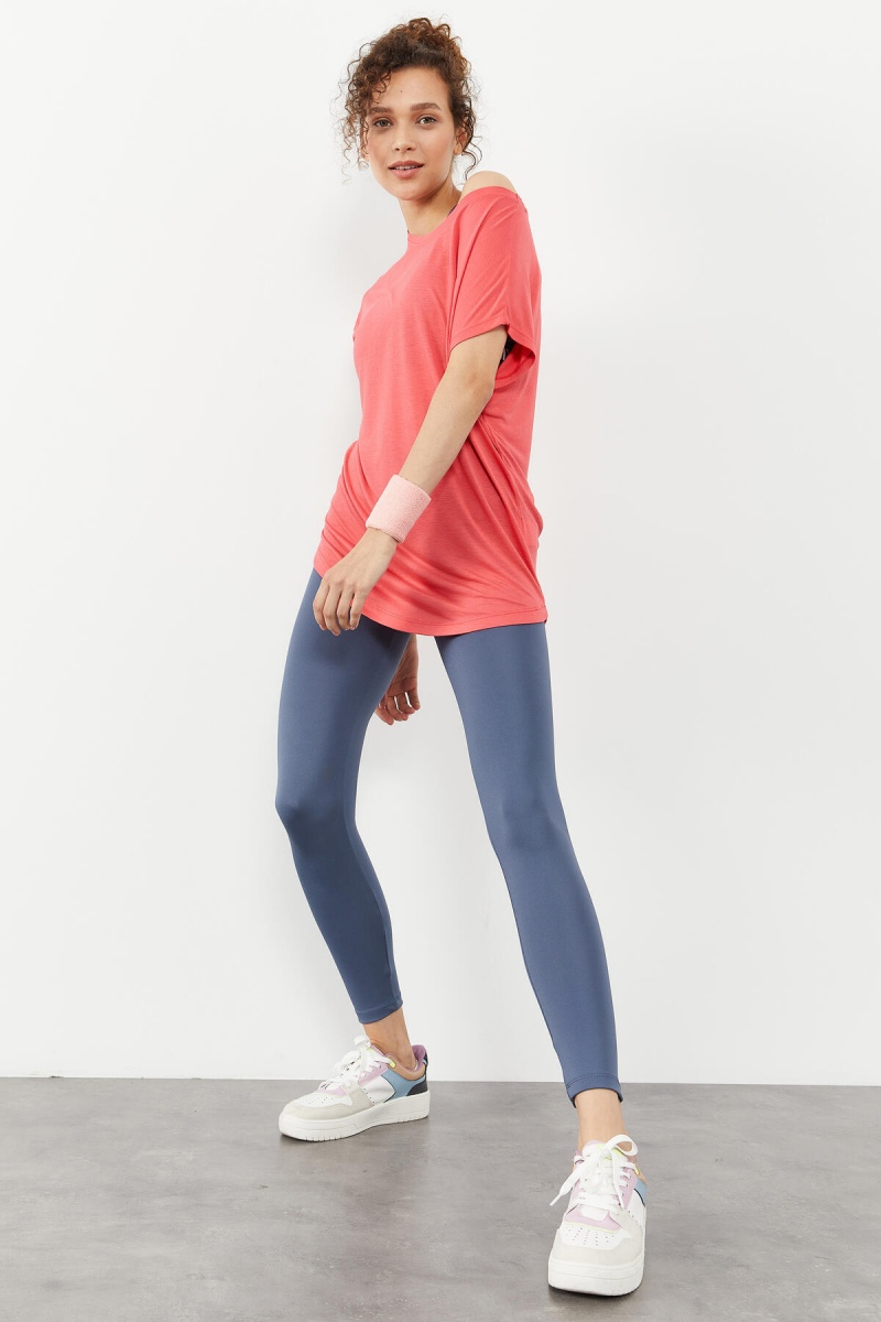 Rose Basic Kısa Kol Rahat Form O Yaka Kadın T-Shirt - 97151