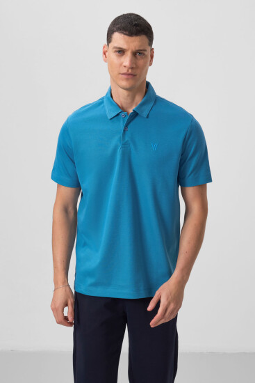 Saks Standart Kalıp Basic Polo Yaka Erkek T-Shirt - 87768 