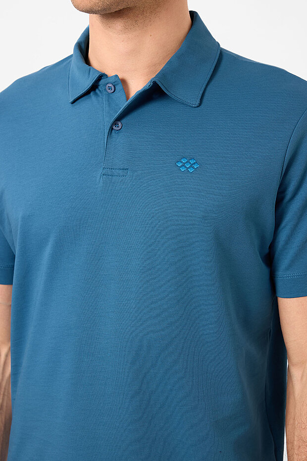 Saks Standart Kalıp Basic Polo Yaka Erkek T-Shirt - 87748 - 4
