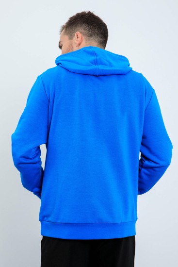 Grow Saks Yazı Nakışlı Kapüşonlu Rahat Form Erkek Sweatshirt - 88040 - Thumbnail