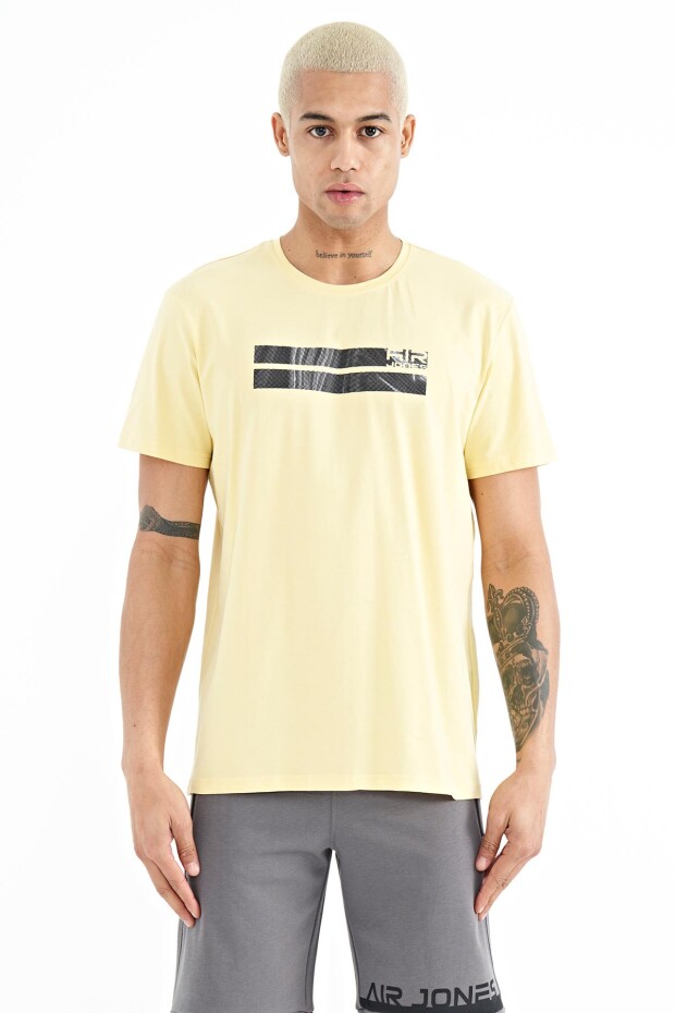 Peter Sarı O Yaka Erkek T-Shirt - 88204