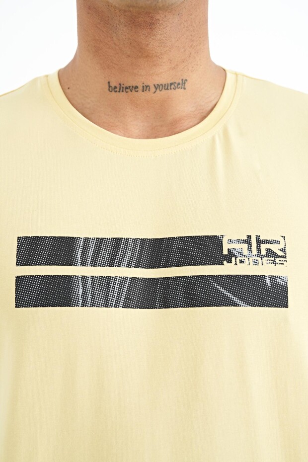Peter Sarı O Yaka Erkek T-Shirt - 88204