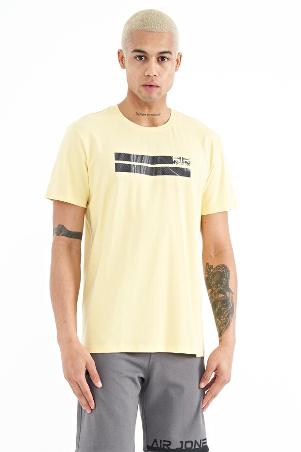 Peter Sarı O Yaka Erkek T-Shirt - 88204