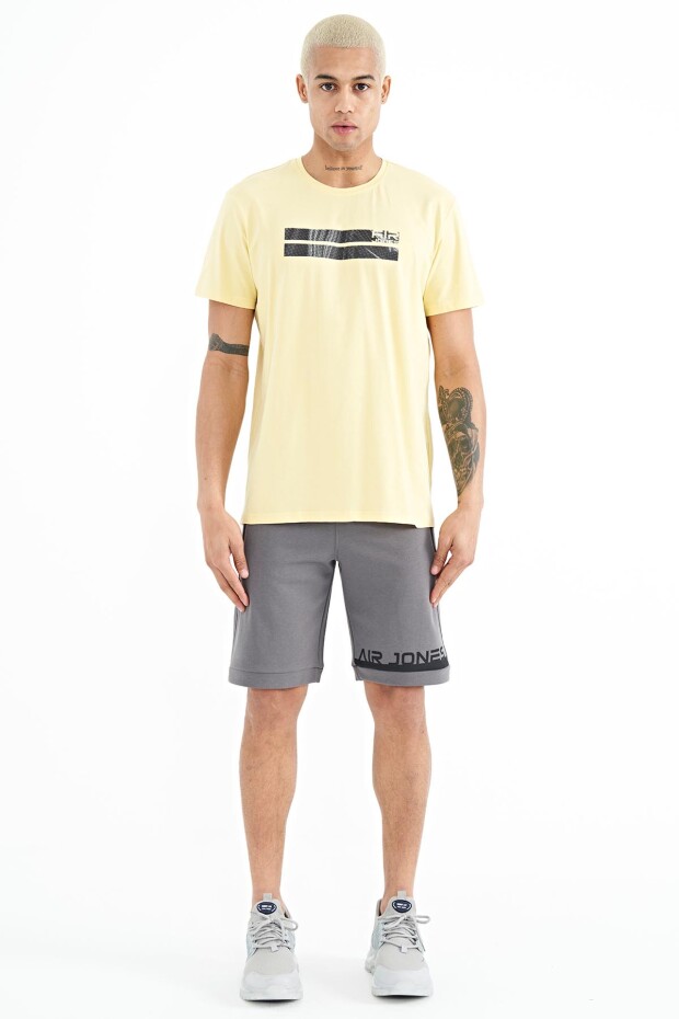 Peter Sarı O Yaka Erkek T-Shirt - 88204