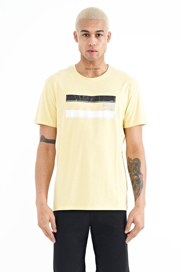 Donald Sarı Standart Kalıp Erkek T-Shirt - 88217
