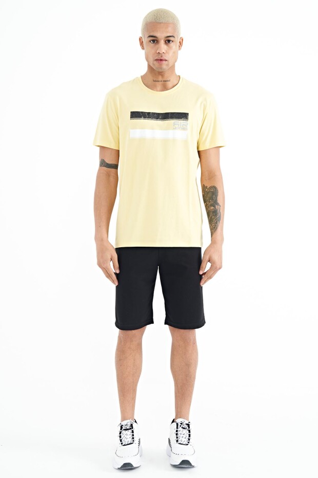 Donald Sarı Standart Kalıp Erkek T-Shirt - 88217
