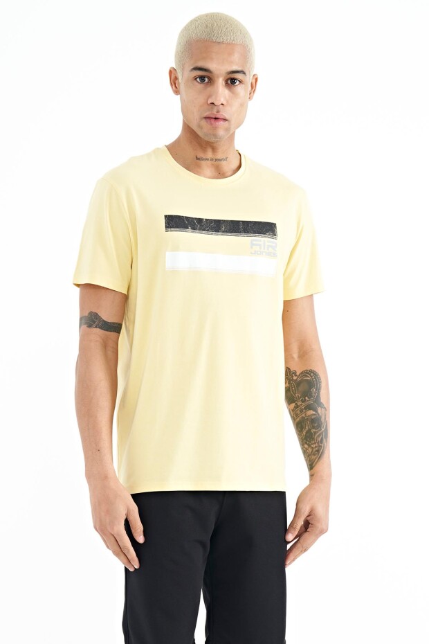 Donald Sarı Standart Kalıp Erkek T-Shirt - 88217