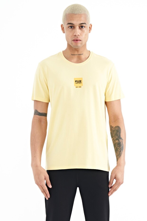 Bert Sarı Standart Kalıp Erkek T-Shirt - 88210