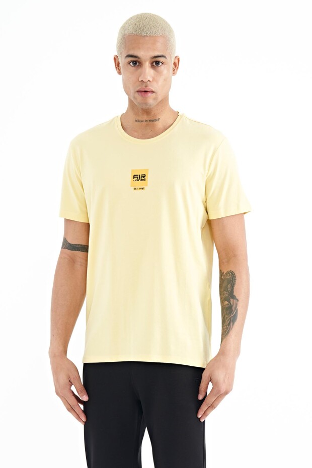 Bert Sarı Standart Kalıp Erkek T-Shirt - 88210