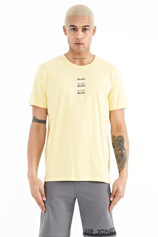 Tylor Sarı Yazılı Erkek T-Shirt - 88227