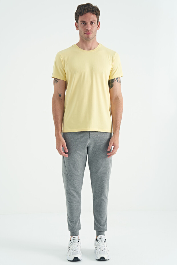 Calvin Sarı Basic Erkek T-Shirt - 88245